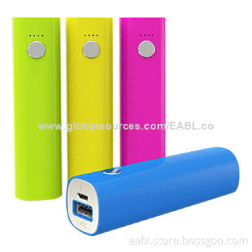 Power Bank, Aluminum Housing, Grade A Battery, 2200mAh Capacity, Slim, Lipstick